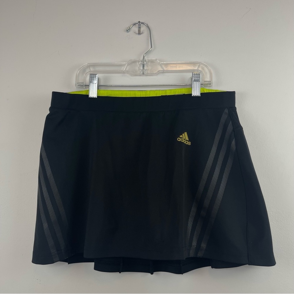 Adidas Supernova Skort Women’s Black Lined Mini Skirt Golf Tennis Climacool Med - Picture 2 of 9